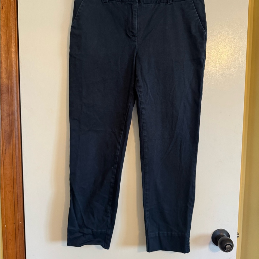 Vineyard Vines Pants Navy Blue Cotton Slim Capri Womens 6